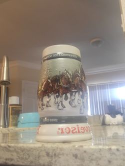 1983 Budweiser Clydesdales 50th Anniversary Beer Mug