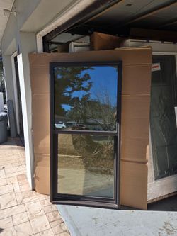 Brand New PGT Impact Single Hung Window. 35.5W x 70.5H