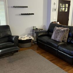 La-Z-Boy Recliner Couch and Chair Set (Leather)