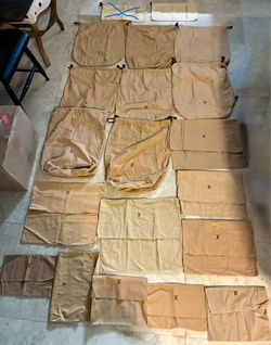 Lot of 19 Authentic Vintage Louis Vuitton Flannel Dust Bags Mixed Sizes