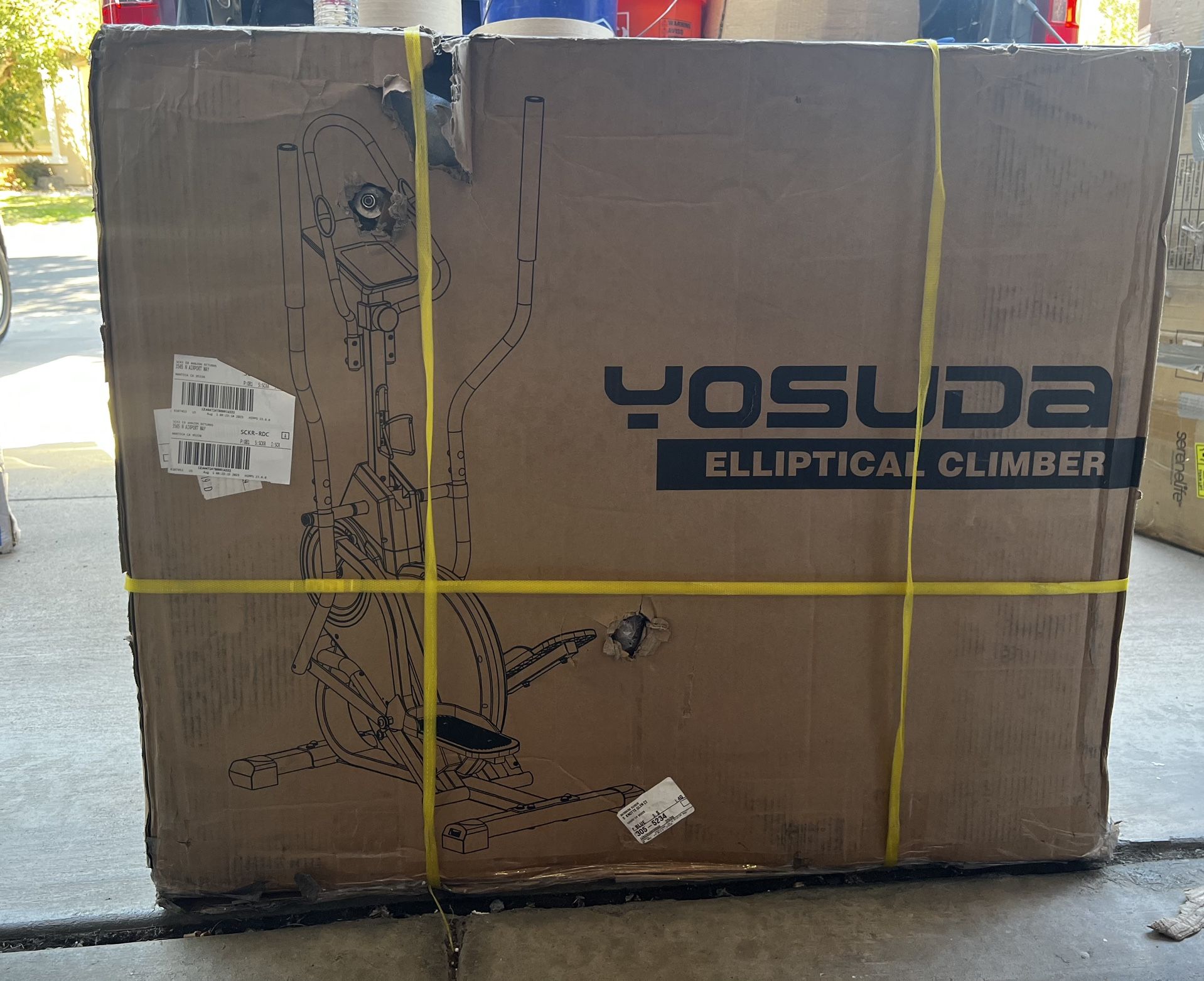 YOSUDA Pro Cardio Climber Stepping Elliptical Machine, 3 in 1