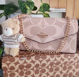 Coach Signature Crossbody Bag with Chain Strap