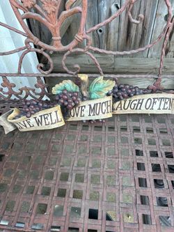 Live Well Love Much Laugh Often Wall Sign