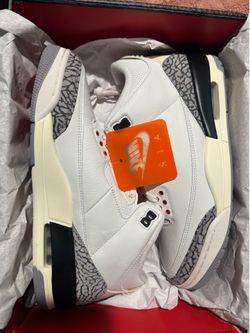 Jordan retro 3 white cement reimagined sz10 ds