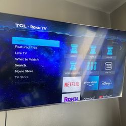 50” TCL 4K QLED Roku Tv