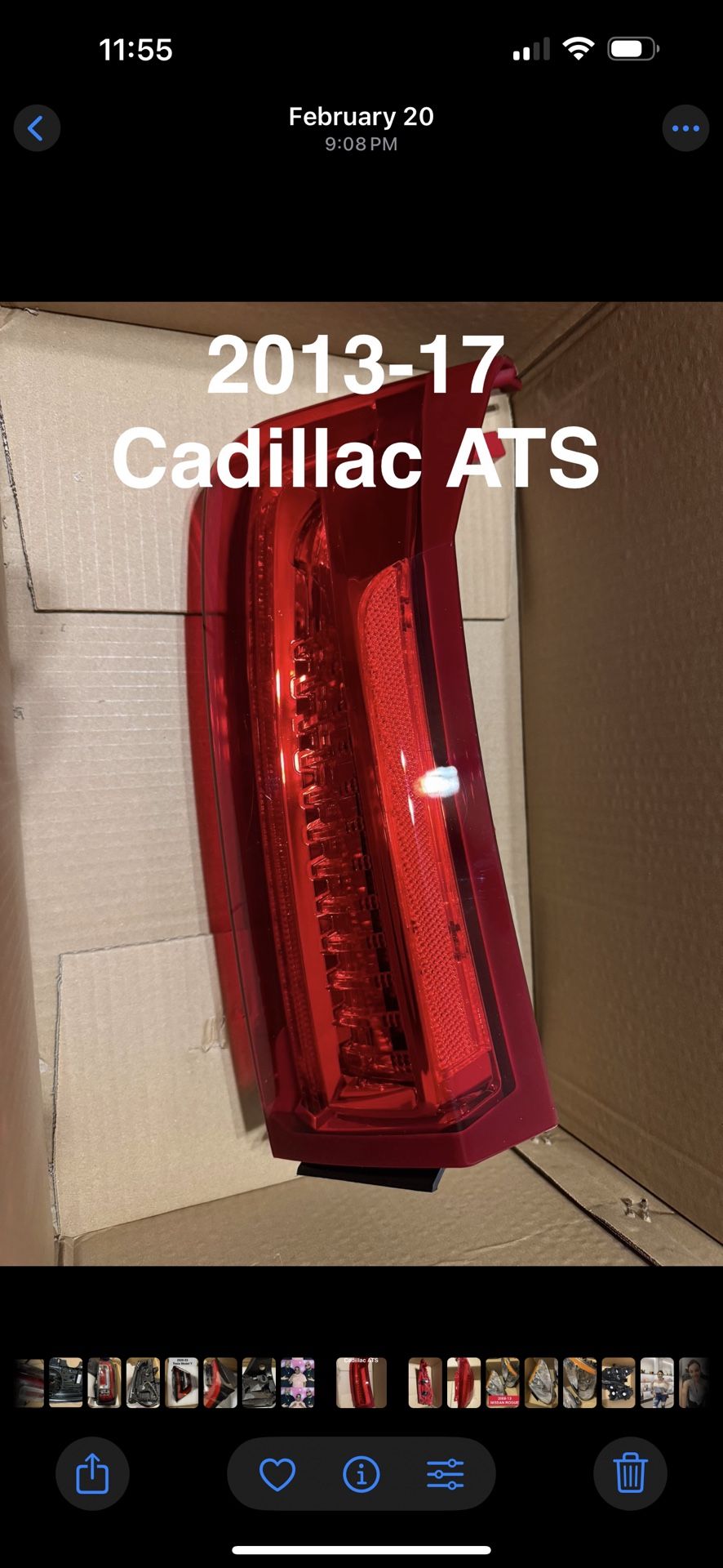 2013-17 Cadillac ATS Tail Lights New 