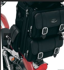 SADDLEMEN S3200DE EXPANDABLE SISSY BAR BAG motorcycle