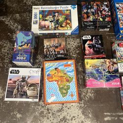 Huge Lot of Various Jigsaw Puzzles.