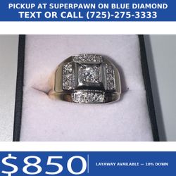 14K Two-Tone Diamond Ring (Size 11) ( Ask for David 