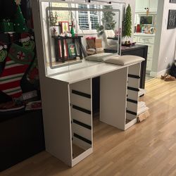 Vanity New But Cracked Glass 