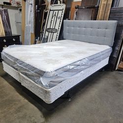 Queen bed and mattress