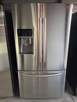 Stainless Steel Samsung Refrigerator And Freezer