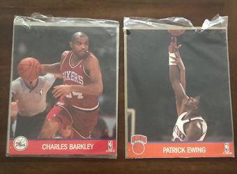 NBA Hoops Photo (Charles Barkley/Patrick Ewing)o