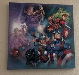 Avengers Canvas Portrait Size 16x16