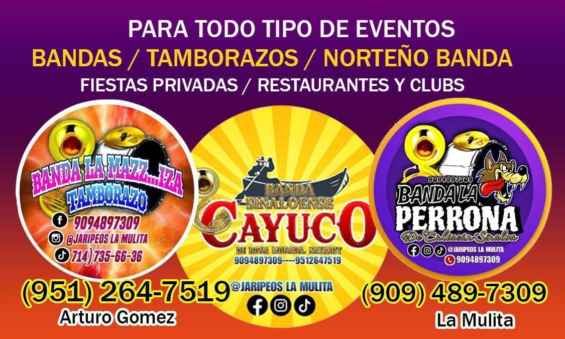 Banda TAMBORAZO Disponibles (contact info removed)/'(contact info removed)