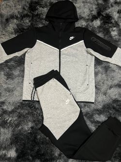 Nike Tech Fleece Full Set 3 Tone Black Grey Size M L In Hand
