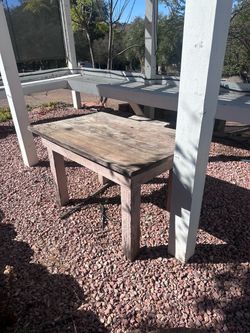 Small Wooden Outdoor Side Table