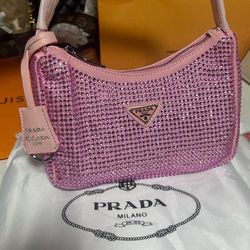Pink Bedazzled Bag. 