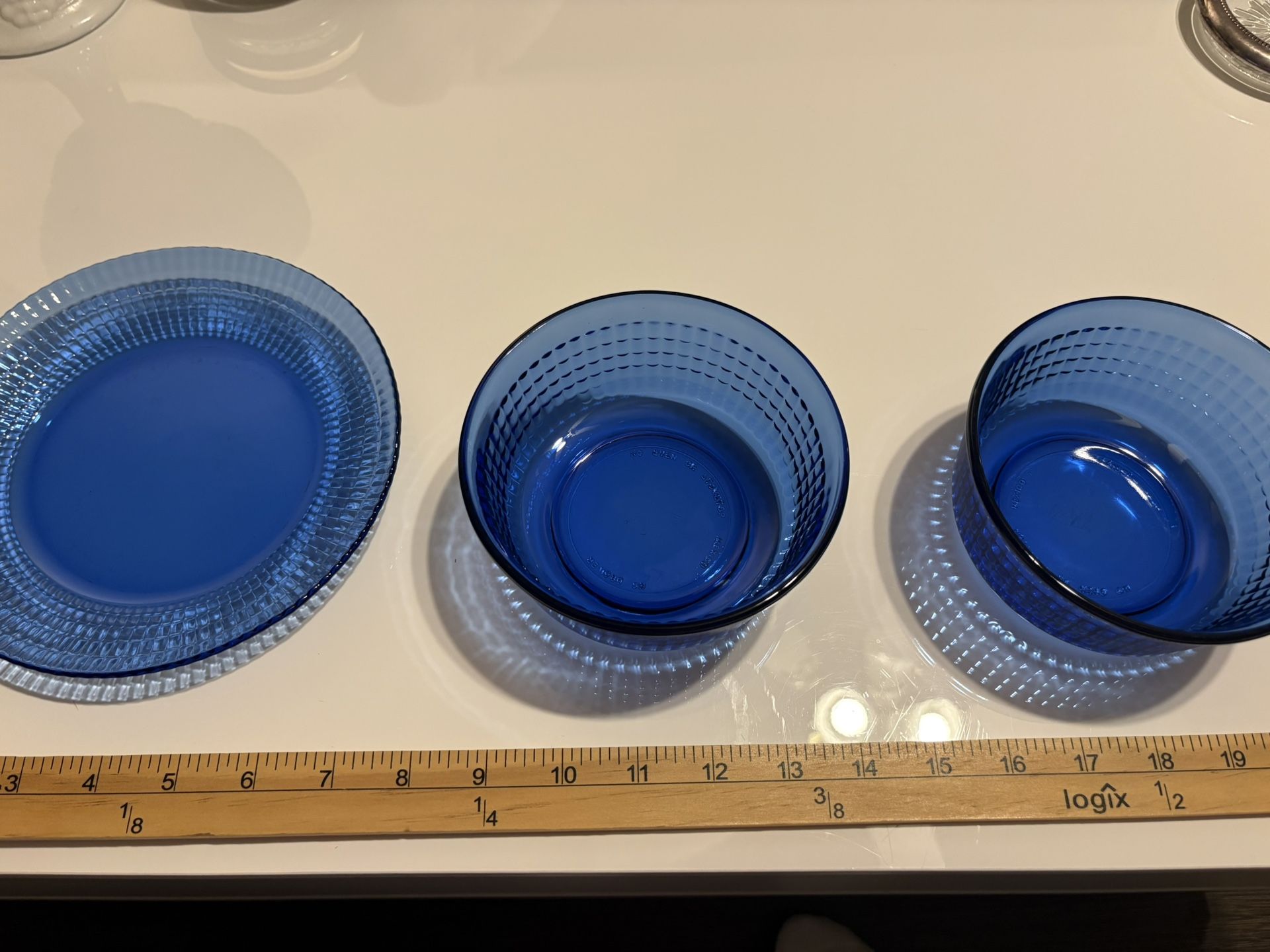 Mexican Cobolt Blue 2 Bowels And One Plate