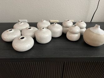 Small Ceramic Bud Vases