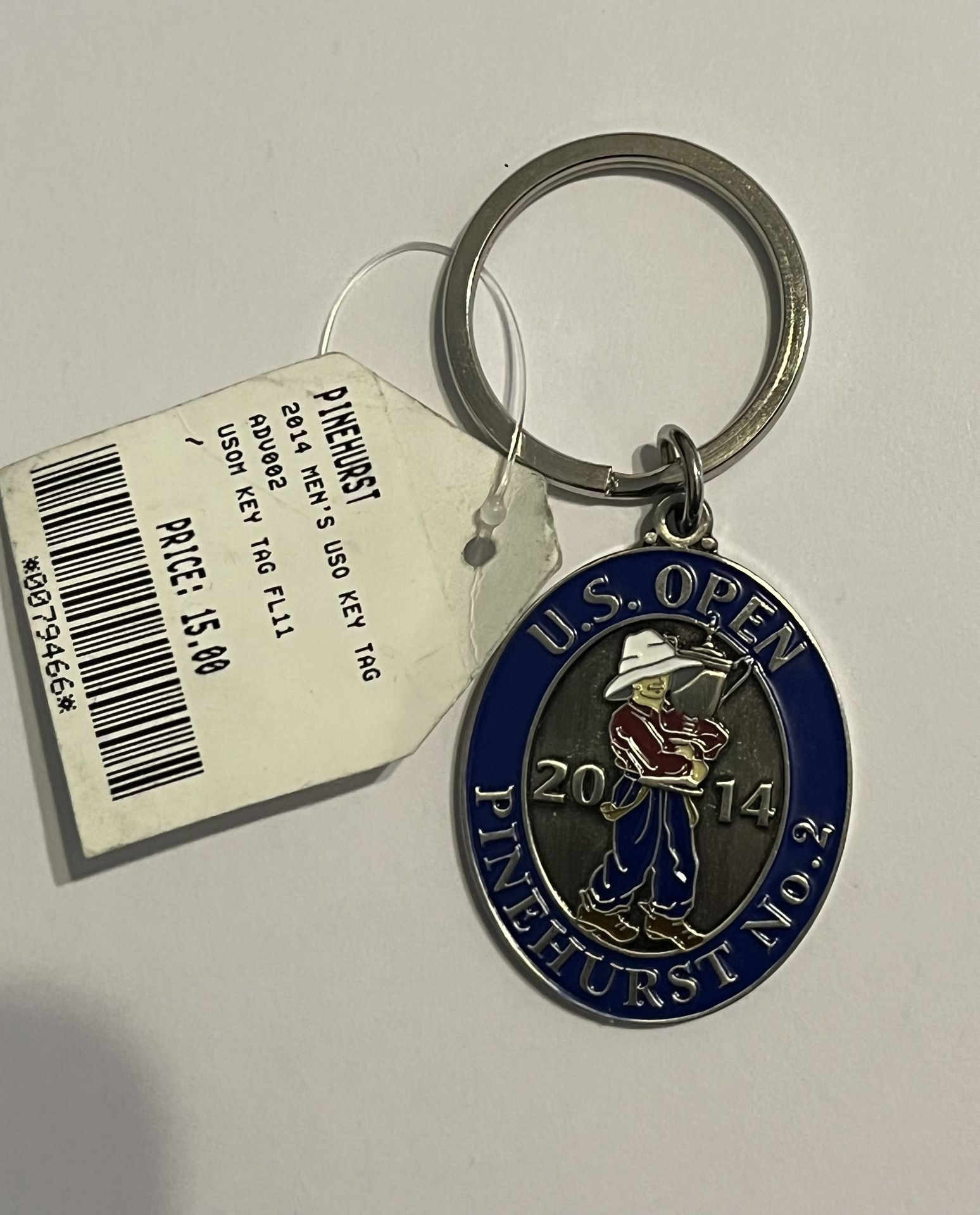 Brand New 1 Key Chain From U.S Open Golf Championship at Pinehurst 2014 W/ Tag