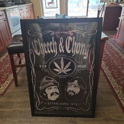 Cheech & Chong framed poster