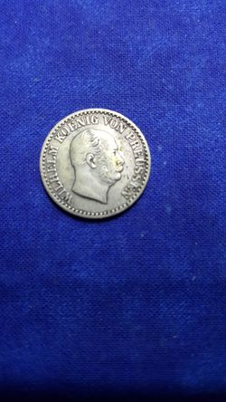 1867A Prussian 1 Silber Groschen Coin.