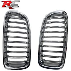 Fits 2012-2018 BMW F30 3-Series Sedan Front Bumper Upper Hood Mesh Grilles Chrome