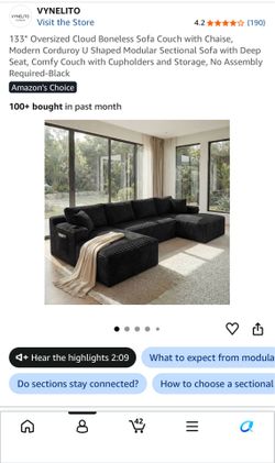 Cloud couch ***never opened, still in box*** coffee table and side tables ***still in box*** never opened.