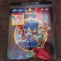 Sonic The Hedgehog 2 DVD 4K ultra HD