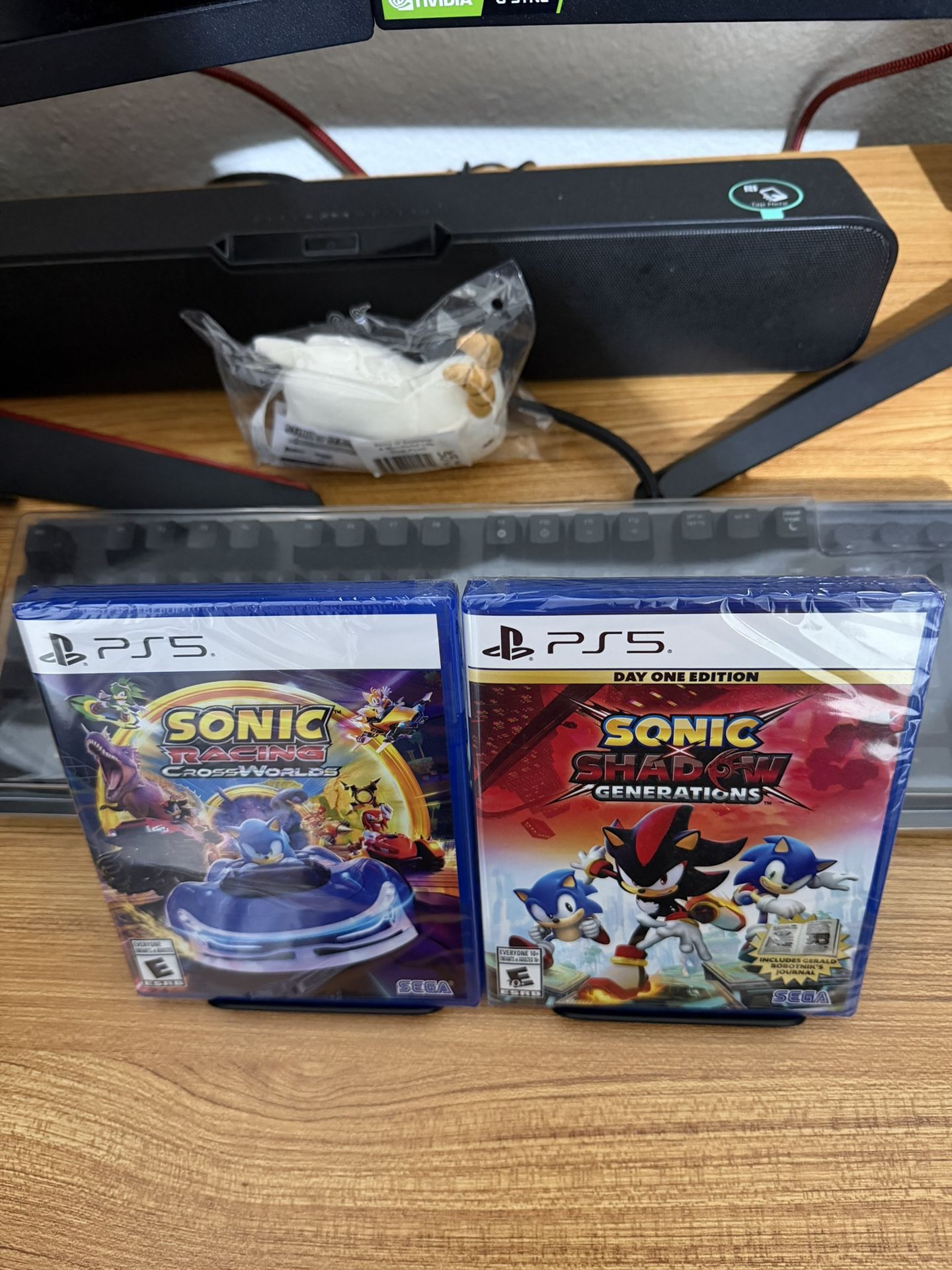 NEW SEALED Sonic Racing Crossworlds + Sonic Shadow X Generations For Playstation 5