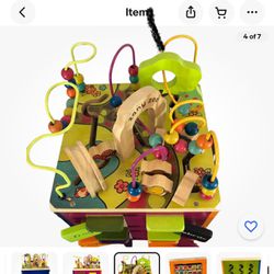 Battat Wooden Cube Activity Center for Baby