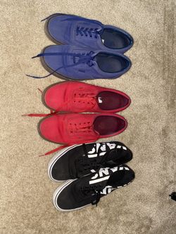 3 pairs of vans