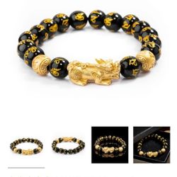 Feng Shui Black Obsidian Wealth Bracelet