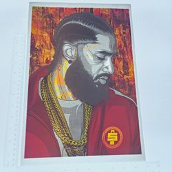 Iron On Heat Transfer  Good For T-shirts Sweaters Jackets T Shirt Design Size Is About 14x10 Nipsey Hussle #333