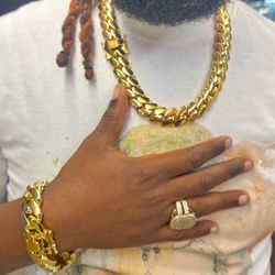 High Quality Gold Miami Cuban Link Chain