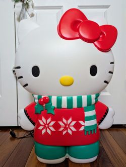 NEW Christmas Hello Kitty Blow Mold