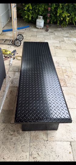 69 inches matte black heavy aluminum tool box