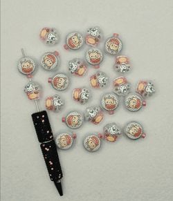 Bear/ Miffy Acrylic Beads