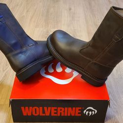 Wolverine Work Boots Size 8 For Men 
