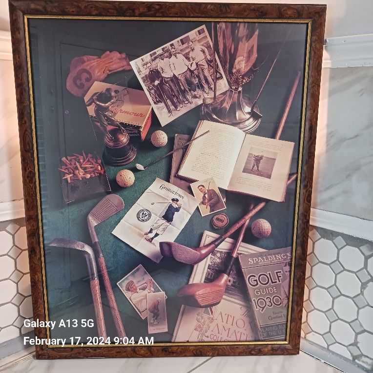 Vintage Collectors Golf Art.