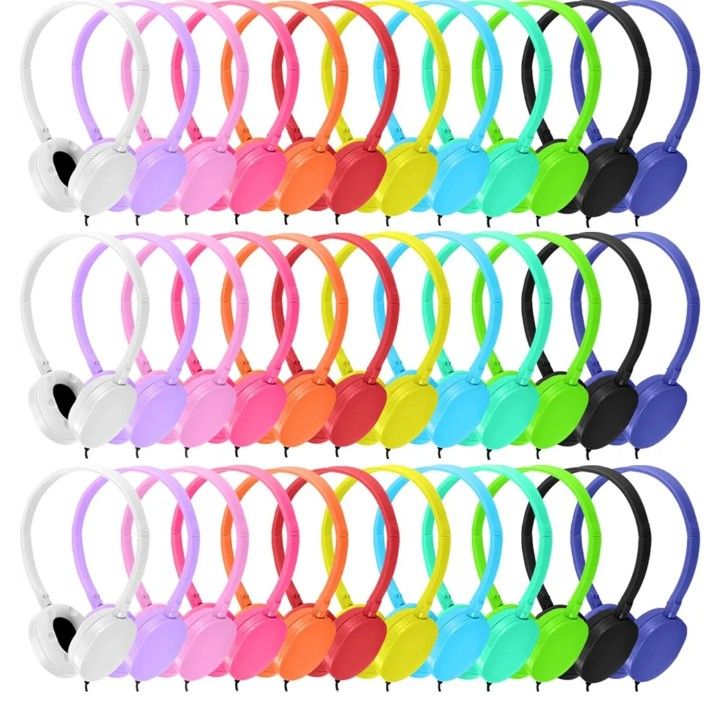 Kids Headphones 54 Pack For Schools/classrooms