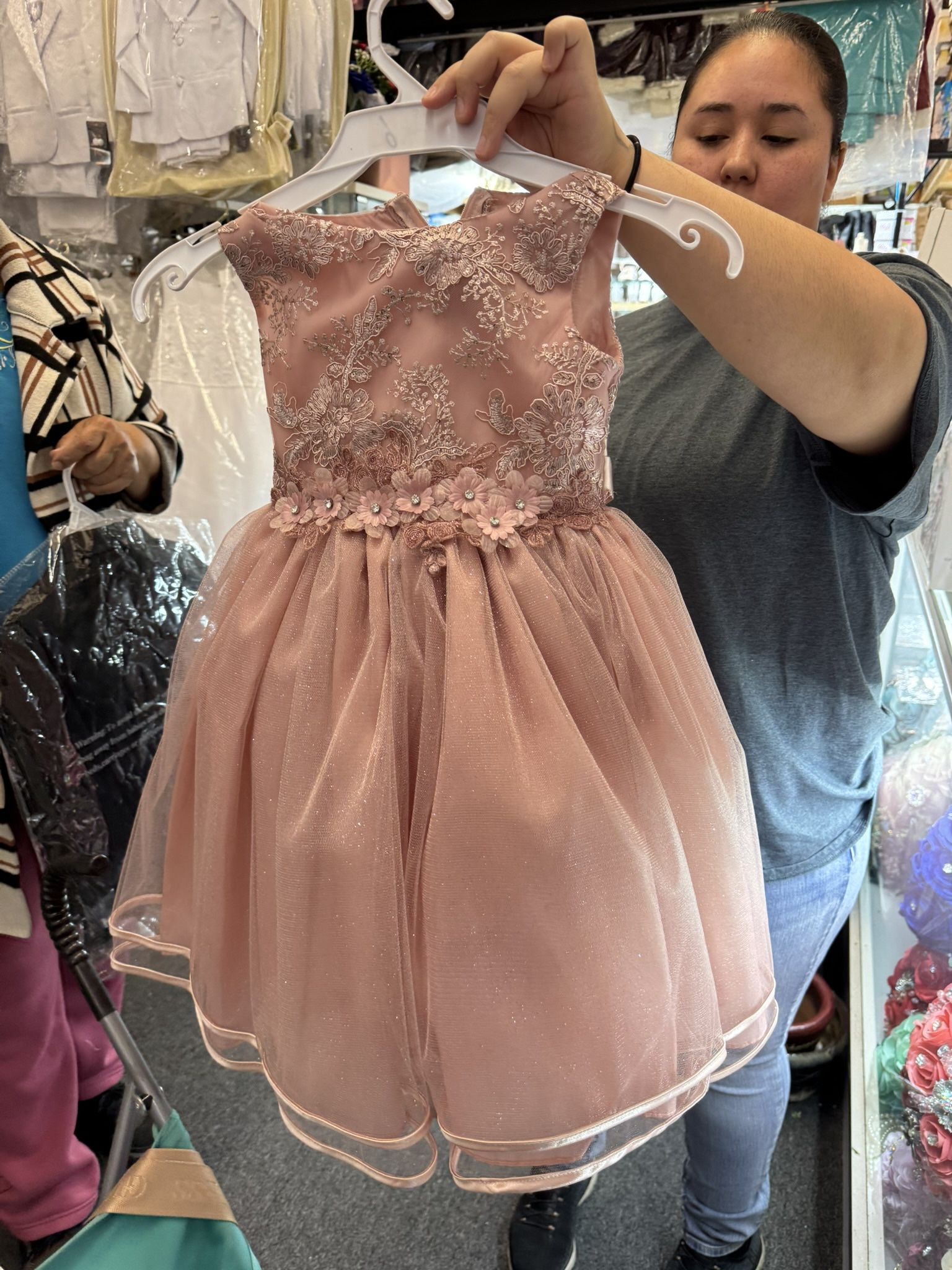 rose gold toddler dress Rose Gold Flower Girl Dresses