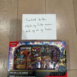 Pokemon TCG Mega Lucario ex Premium Figure Collection Box 