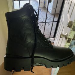 men’s coach black boot