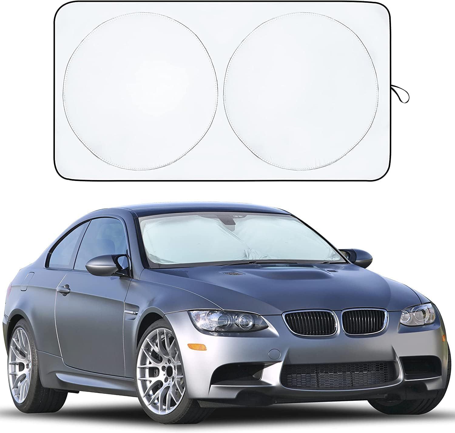 Car Windshield Sun Shade | Blocks 99% Heat & Keeps Interior Cool | Fits Cars, SUVs, Trucks | Automotive Sun Screen, Visor & Car Accessories For Summer