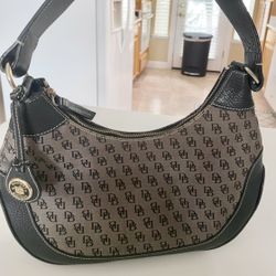 Vintage Dooney & Bourke Monogram Logo Hobo  Shoulder Hand Bag  Price Is FIRM