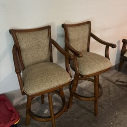 Two Bar Stool Chairs - comfortable In Great Condition 