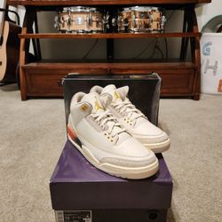 Jordan x J Balvin Retro 3 Medellin Sunset Size 13 DS