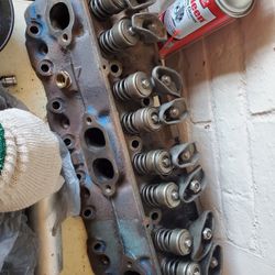 350 Heads And Pressed Pistons